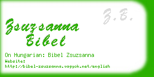 zsuzsanna bibel business card